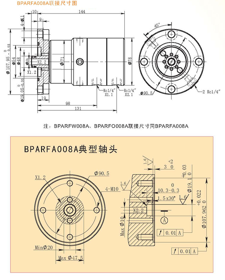 BPARFA008A系列液滑环